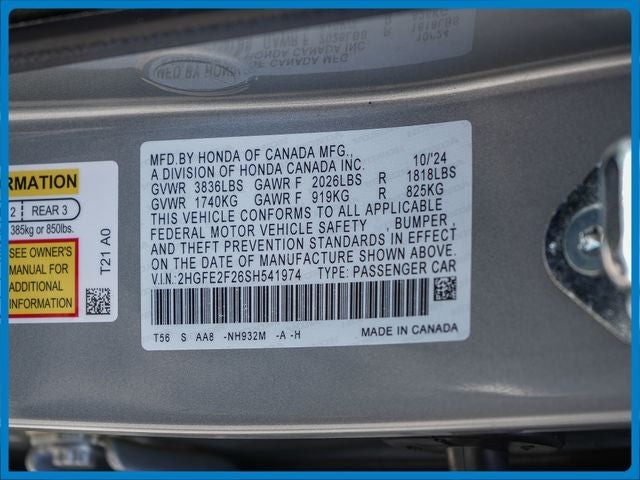 2025 Honda Civic LX