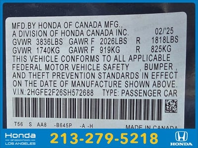 2025 Honda Civic LX
