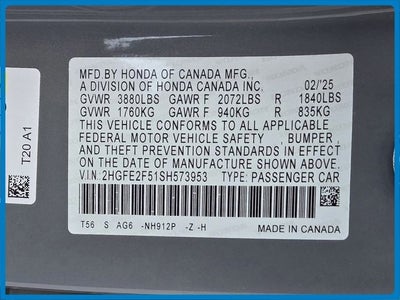 2025 Honda Civic Sport