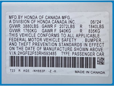 2024 Honda Civic Sport