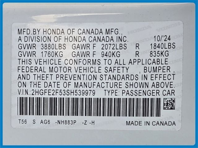 2025 Honda Civic Sport