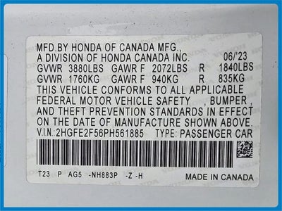 2023 Honda Civic Sport