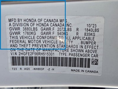 2024 Honda Civic Sport