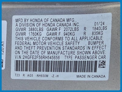 2024 Honda Civic Sport