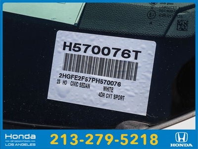 2023 Honda Civic Sport