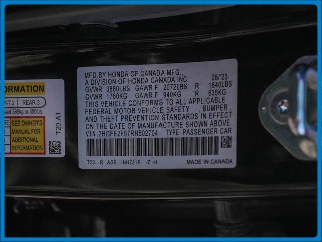 2024 Honda Civic Sport