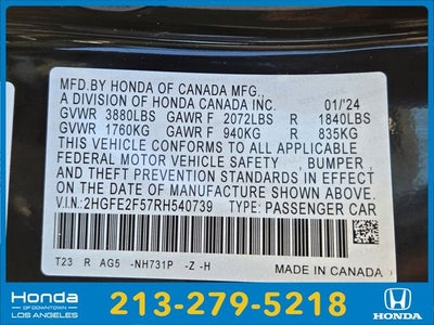 2024 Honda Civic Sport