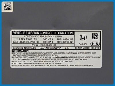 2022 Honda Civic Sport