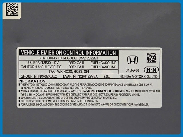 2022 Honda Civic Sport