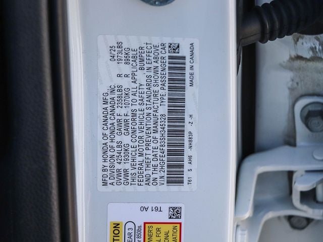 2025 Honda Civic Hybrid Sport