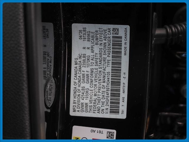 2026 Honda Civic Hybrid Sport