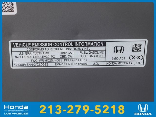 2025 Honda Civic Hybrid Sport