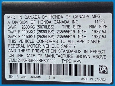 2024 Honda CR-V Hybrid Sport Touring