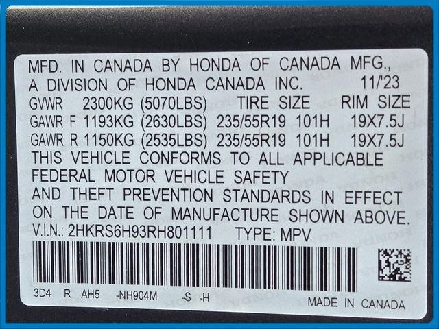 2024 Honda CR-V Hybrid Sport Touring