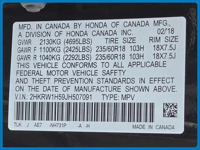 2018 Honda CR-V EX