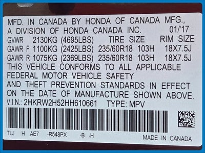 2017 Honda CR-V EX