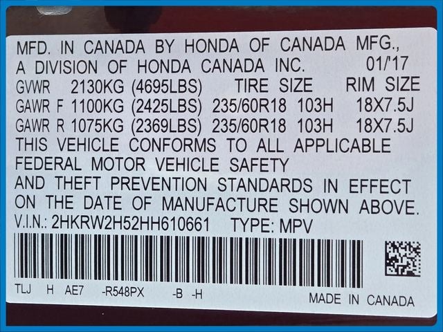2017 Honda CR-V EX