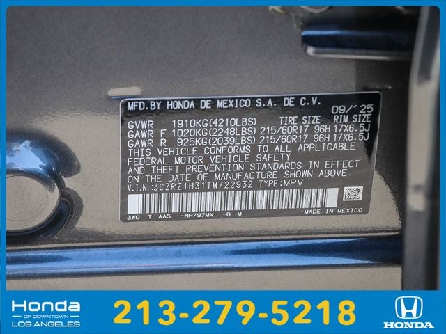 2026 Honda HR-V LX