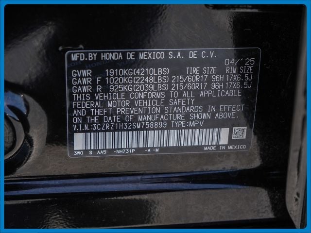 2025 Honda HR-V LX