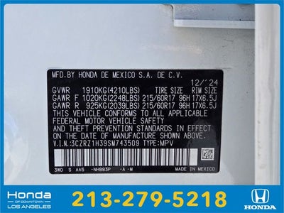 2025 Honda HR-V LX