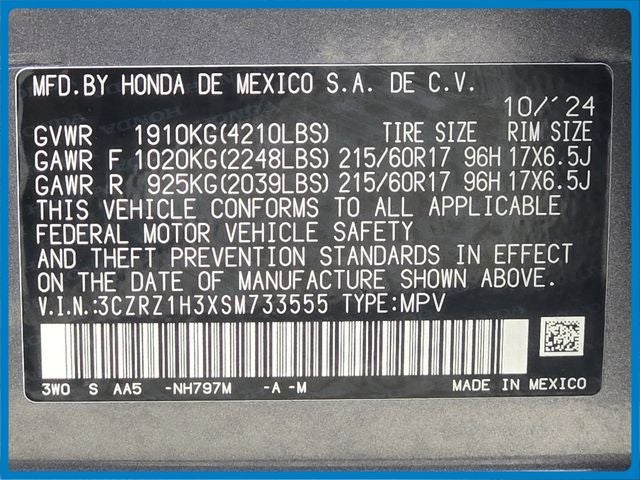 2025 Honda HR-V LX