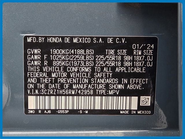 2024 Honda HR-V Sport