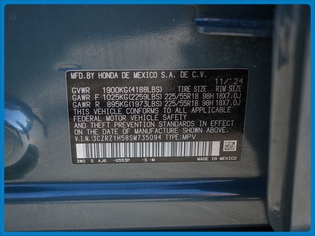 2025 Honda HR-V Sport