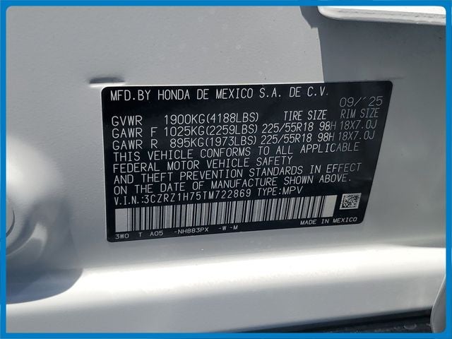 2026 Honda HR-V EX-L