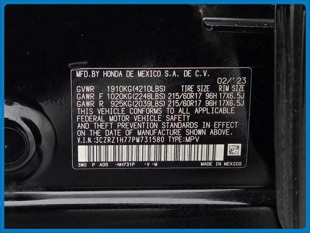 2023 Honda HR-V EX-L