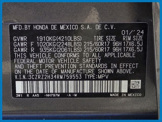 2024 Honda HR-V LX