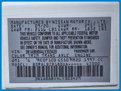 2020 Nissan Sentra S