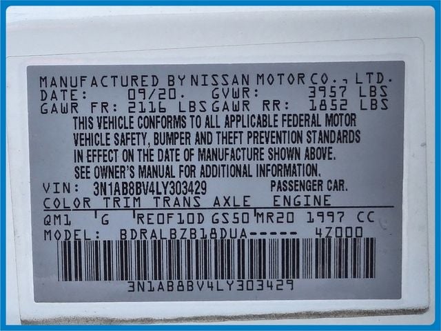 2020 Nissan Sentra S