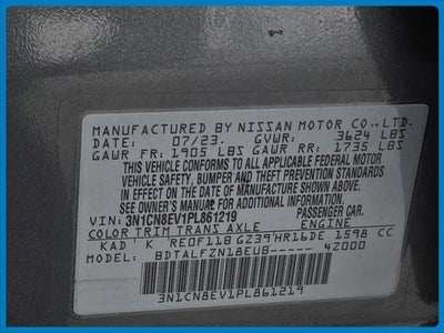 2023 Nissan Versa 1.6 SV