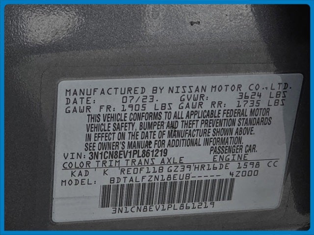 2023 Nissan Versa 1.6 SV