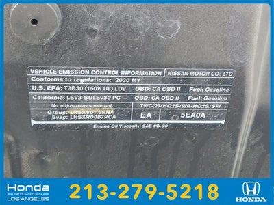 2020 Nissan Versa 1.6 SR