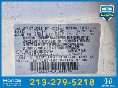 2024 Nissan Versa 1.6 SR