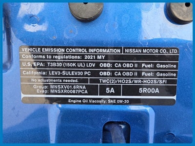 2021 Nissan Versa 1.6 SR