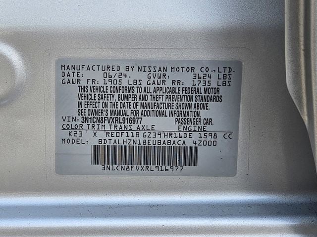 2024 Nissan Versa 1.6 SR