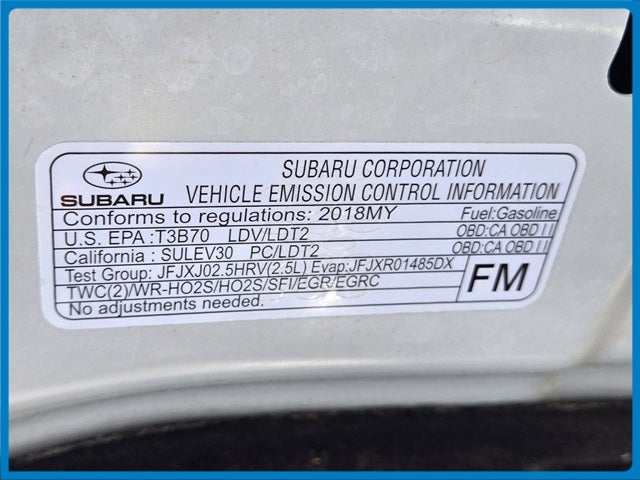 2018 Subaru Outback 2.5i Premium