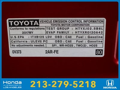 2017 Toyota Camry SE