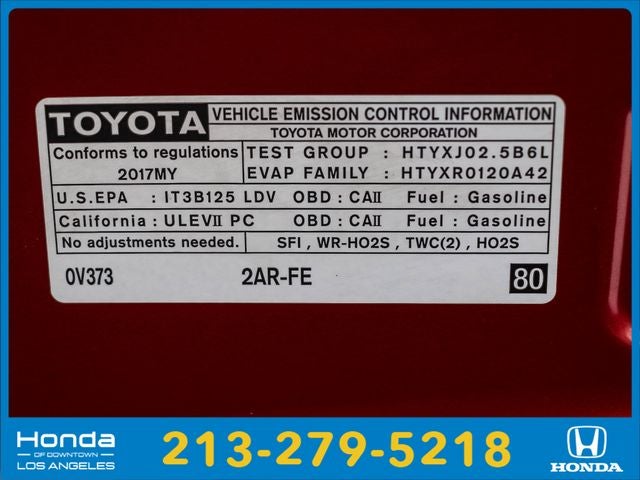 2017 Toyota Camry SE
