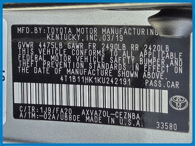 2018 Toyota Camry XSE V6