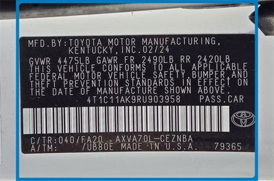 2024 Toyota Camry LE