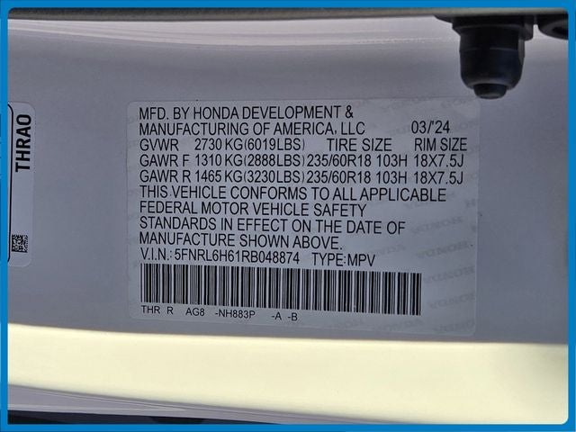 2024 Honda Odyssey EX-L