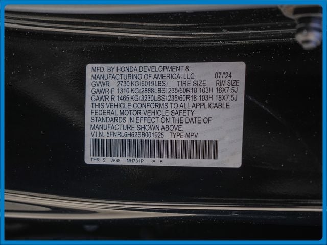 2025 Honda Odyssey EX-L