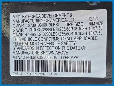 2025 Honda Odyssey EX-L