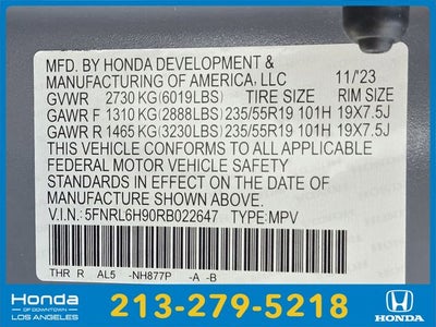 2024 Honda Odyssey Elite