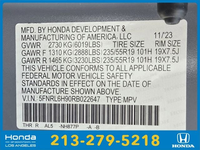 2024 Honda Odyssey Elite