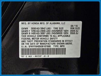 2016 Honda Pilot Elite