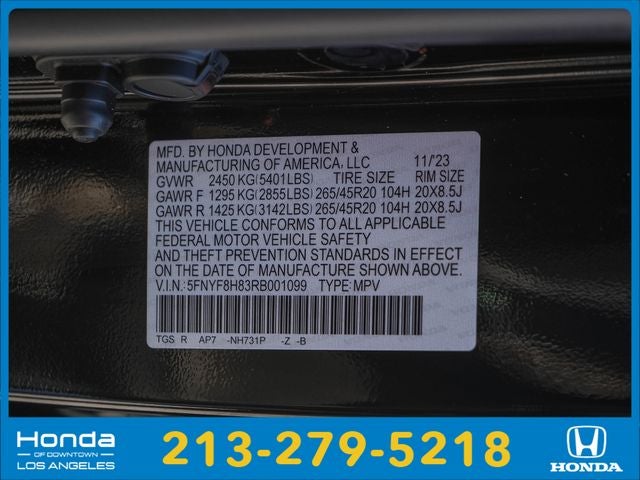 2024 Honda Passport Black Edition